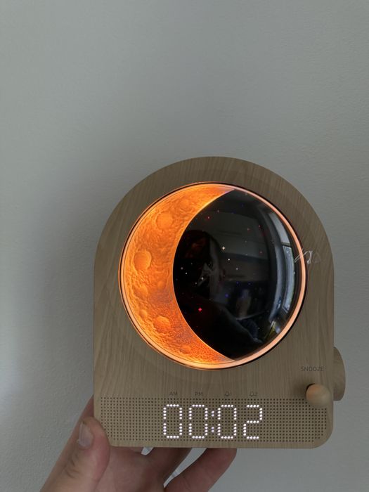 BlonBar Lampka Nocna Budzik Sunrise LED Ksieżyc