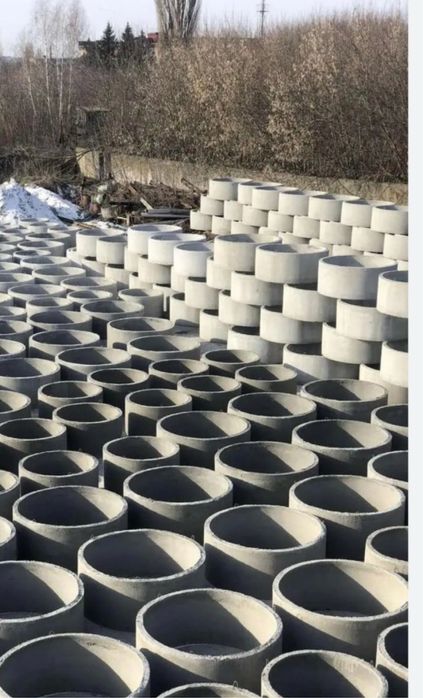 Бетонні криничні та каналізаційні кільця різних діаметрів