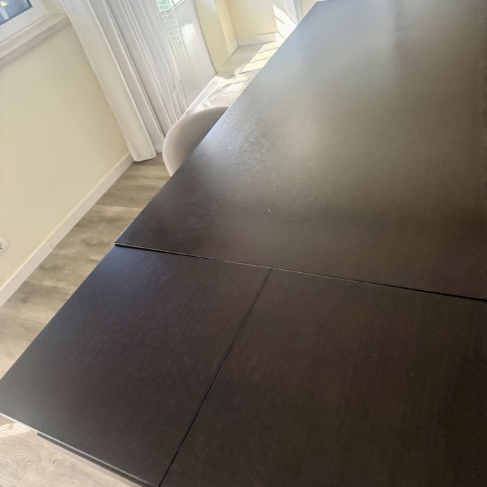 Mesa de Jantar Extensível em Madeira Maciça (1,80 m até 2,80 m)