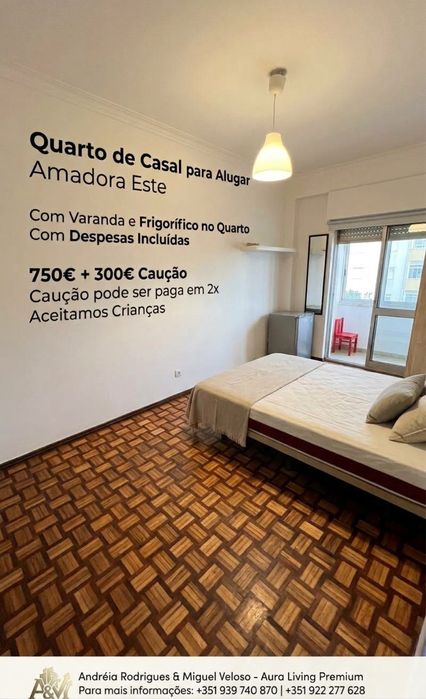 Quartos de casal e partilhados