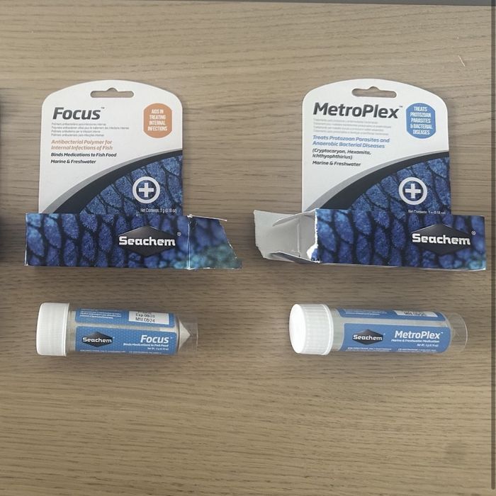Seachem MetroPlex, Focus полімер та антибіотики для акваріумних риб