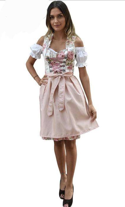 Nowa! Sukienka Drindl Oktoberfest Niemcy ludowa narodowy strój 36 S Bawarska