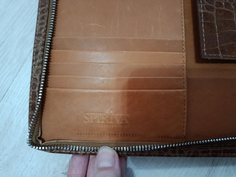 Aktówka teczka na dokumenty skórzana batycki