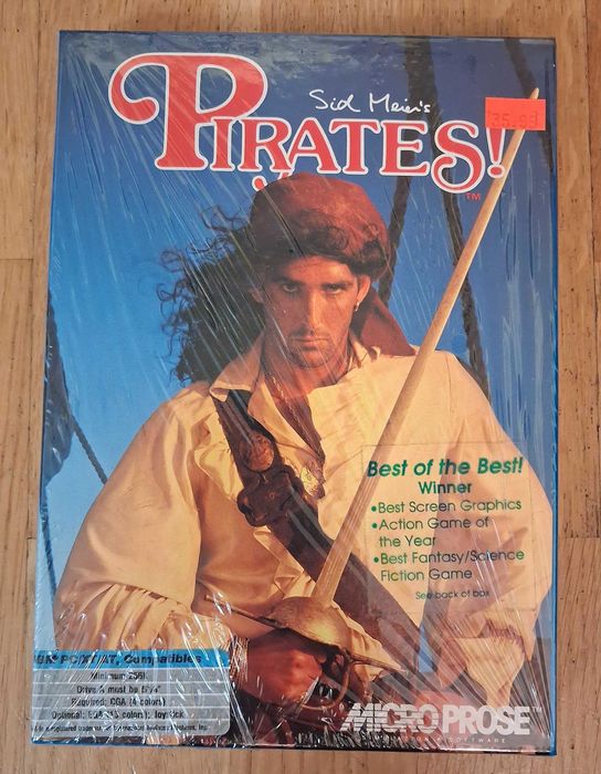 Sid Meier's Pirates - Piraci - Microprose 1987 big box - w folii