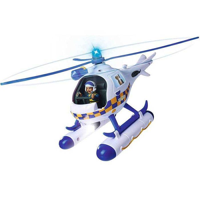 Strażak Sam Helikopter policyjny Wallaby + figurka Rose i Radar