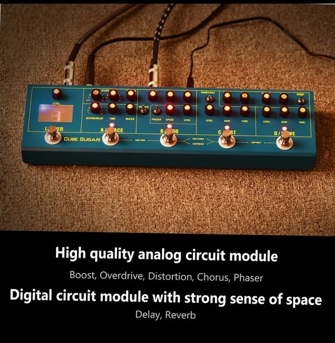 Pedaleira efeitos ammoon sugar cube