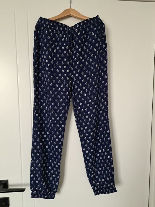 George granatowe viskozowe spodnie dla dziewczynki 140-146