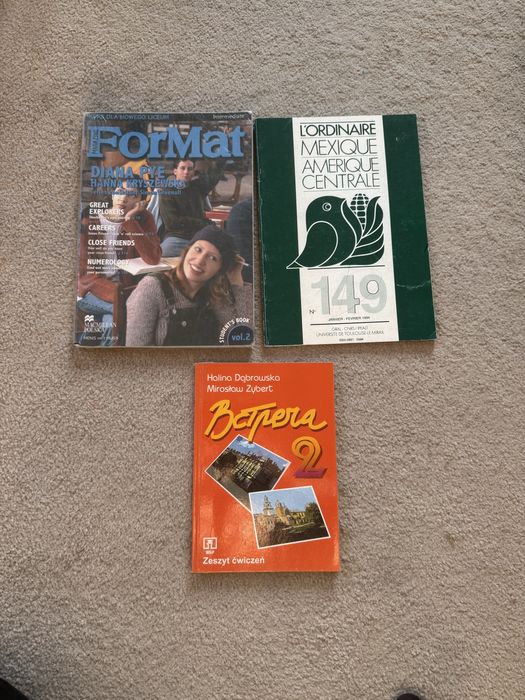 angielski, rosyjski, hiszpański, francuski książki