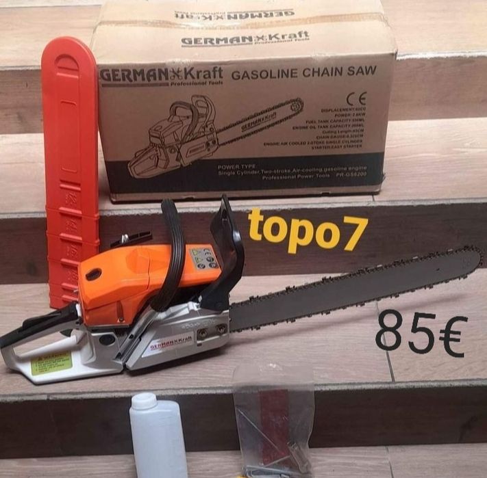 Motoserras novas 62cc e de 52cc