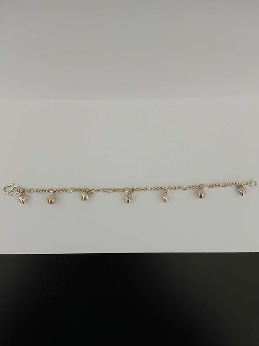 Pulseira de prata de Bebé com Sinos