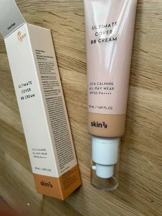 Skin79 duży krem kryjący BB uva UvB spf50 nowy cica calming natural
