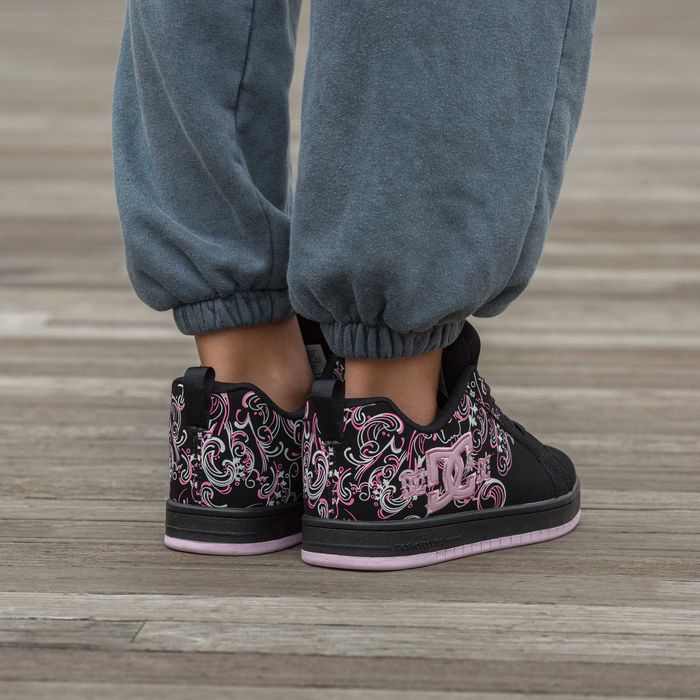 Женские кроссовки DC Court Graffik Black Pink Sabbath 36-41 Новинка!