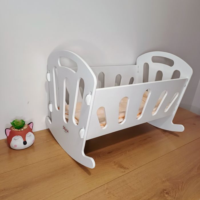 Ліжечко лялькове Є ВІДЕО, ліжко для ляльок, кроватка, ліжко іграшкове