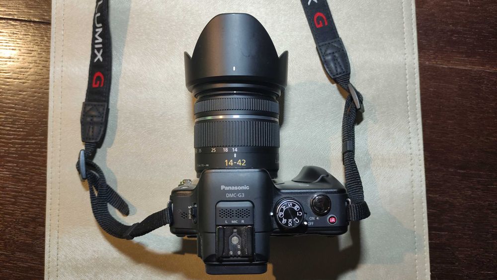 Aparat Panasonic Lumix DMC-G3, komplet, bezlusterkowiec