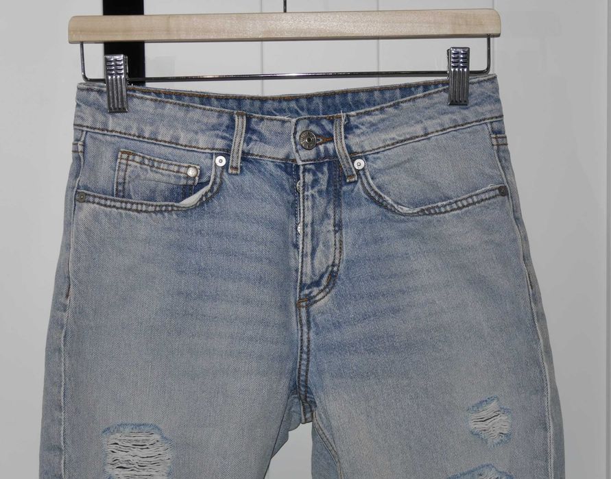H&M świetne spodnie dziury 32 XXS