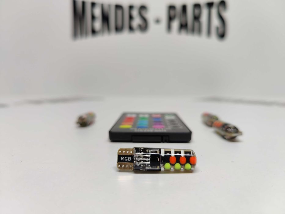 Mínimos led com comando rgb