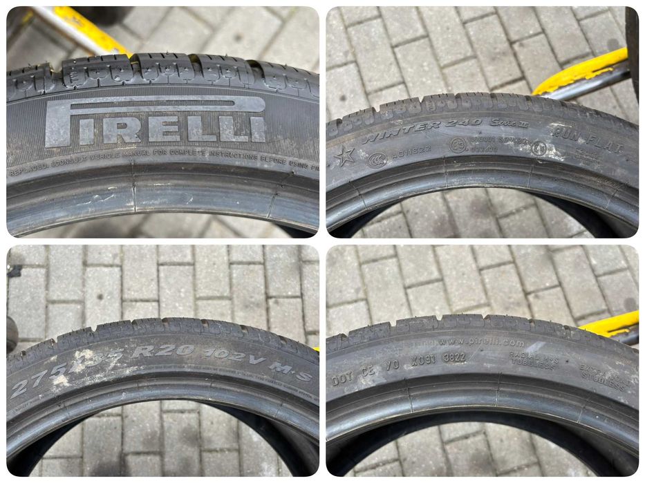 2X OPONY ZIMOWE 275/35R20 102V Pirelli Winter 240 RSC XL 6.5MM 2022R