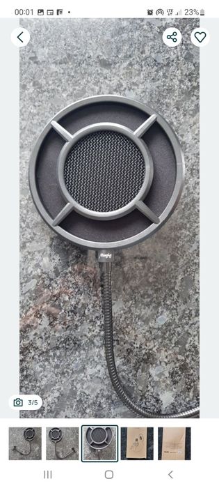 Filtr studyjny do mikrofonu Pop