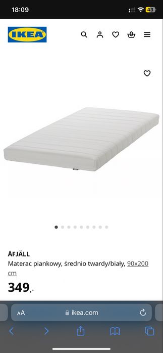 materac na lozko jendoosobowe