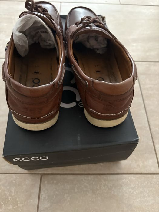 Buty skórzane ecco brązowe