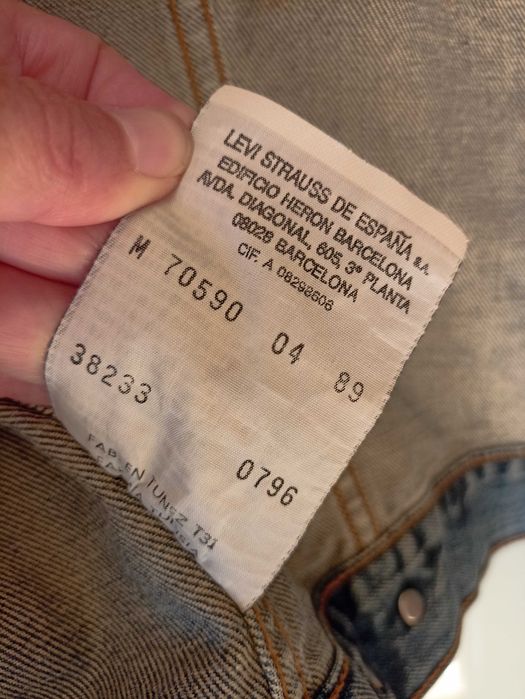 Casaco de ganga, Levis original
