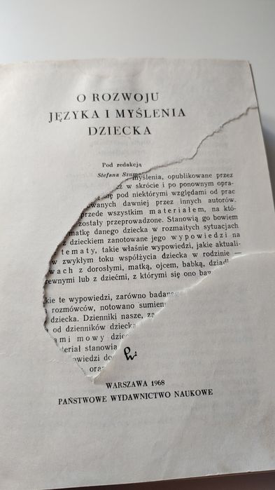 O rozwoju języka i myślenia dziecka