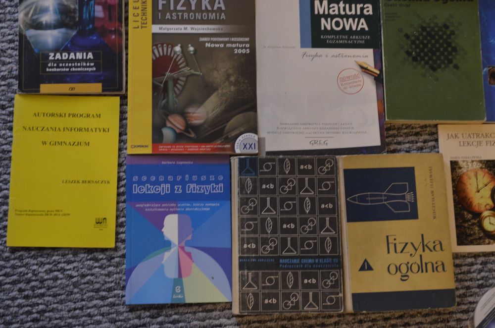 Fizyka chemia 14 książek nauczyciel student uczeń