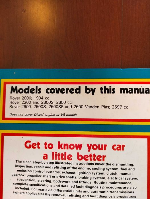Haynes - Rover 2000, 2300, 2600