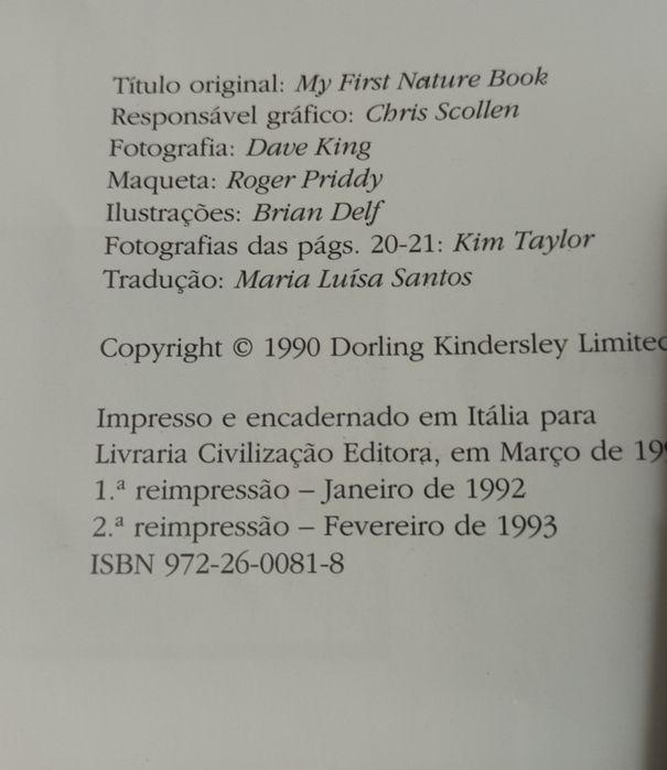 Colecção "O meu primeiro livro" 4 livros
