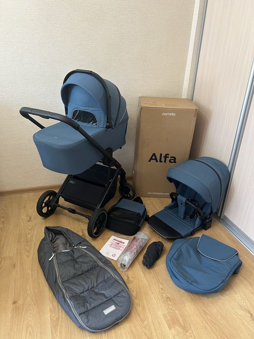 Коляска 2в1 Carrello Alfa 2025 року колір Indigo Blue