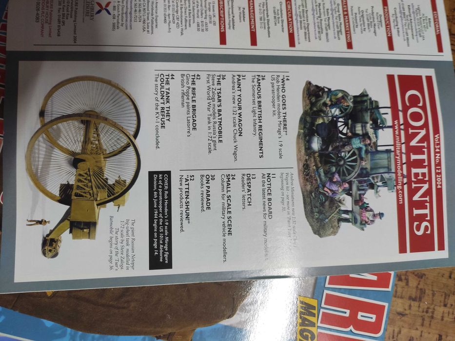 4 revistas sobre modelismo e história militar