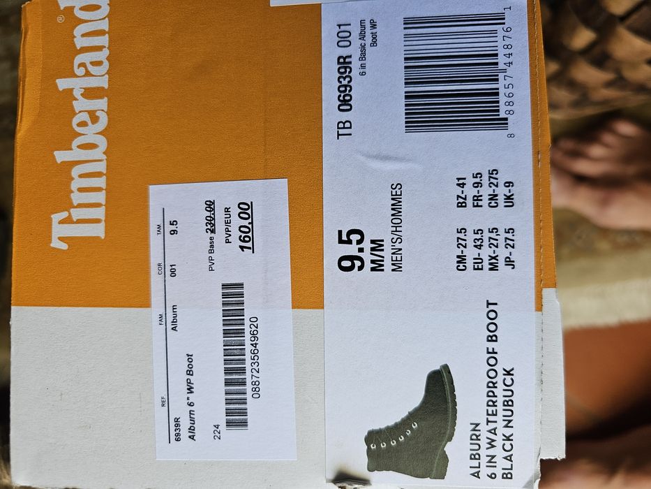 Botas Timberland Alburn 6 Pretas Novas