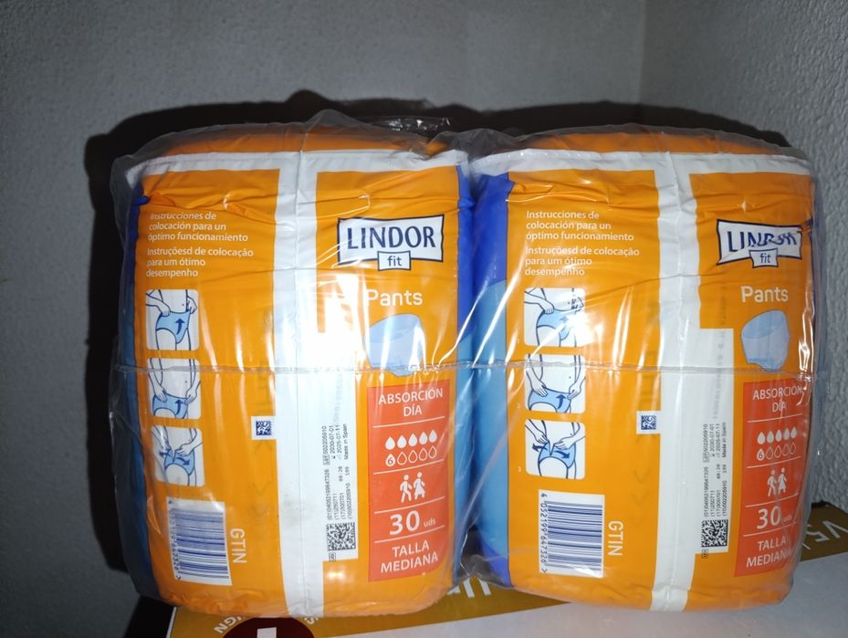 Cueca/fraldas incontinência