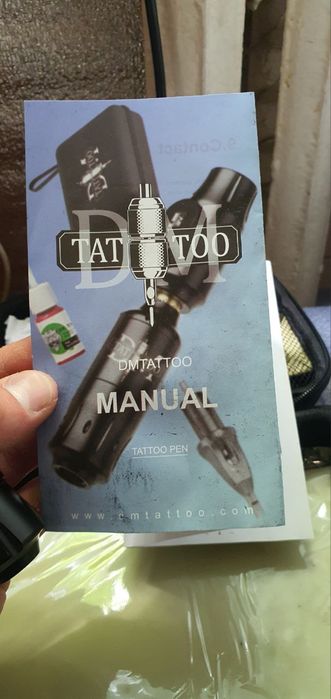 Тату-машинка DM Tattoo Rocket (майже нова, 4 татуювання)