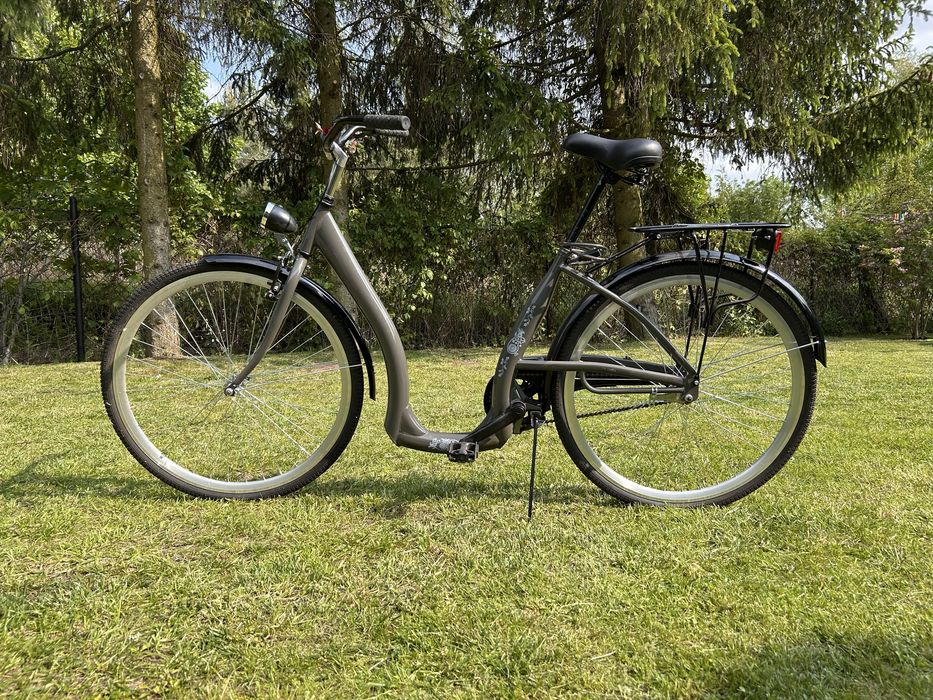 Rower miejski damski Lavida szary.