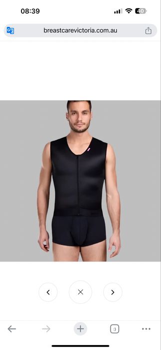 Чоловічий післяопераційний компресійний жилет Lipoelastic