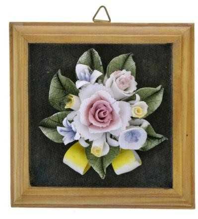 Molduras com flores em louça64862656941314121