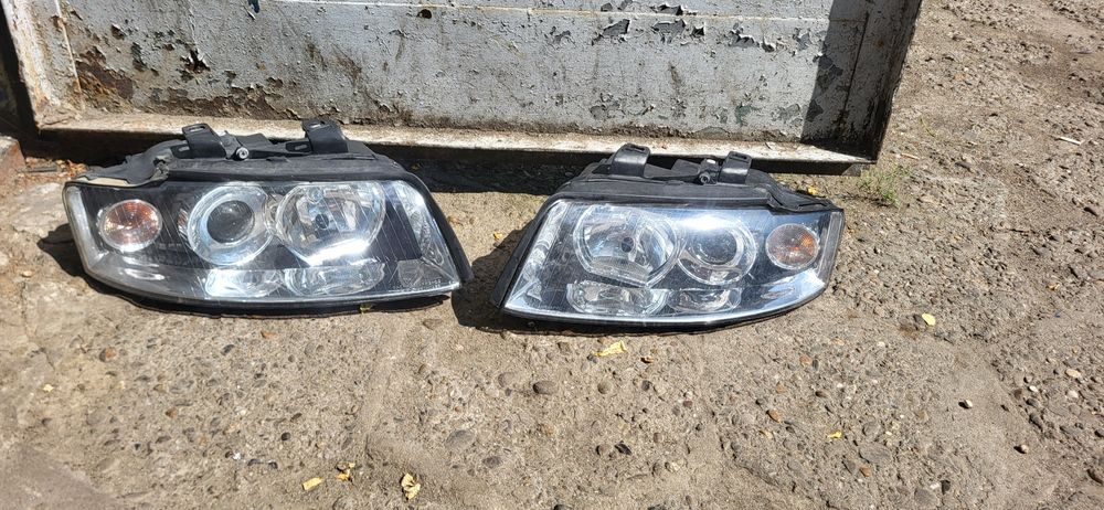 Audi A4 B 6 Lampa Lewa Lub Prawa Zwykła  kompletna Europa soczewka H7