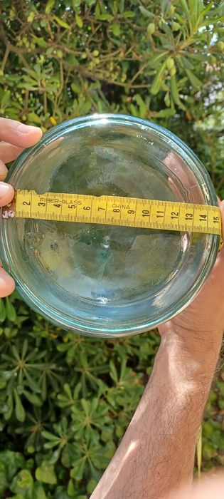 Lote de 2 garrafões de vidro