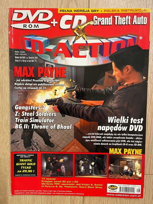 CD-Action 8/2001 nr 63 | trzecie wydanie DVD w historii