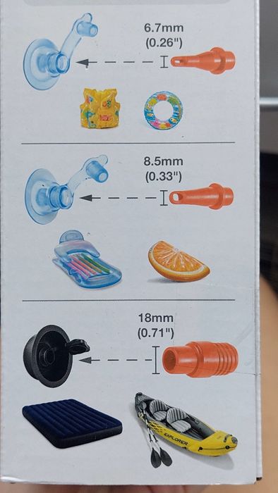 Pompka nożna plażowa intex u tigera sklep