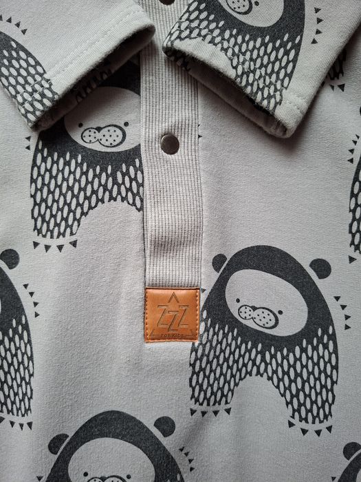 Kombinezon Zezuzulla r. 92  Szary z uszami misia, z meszkiem