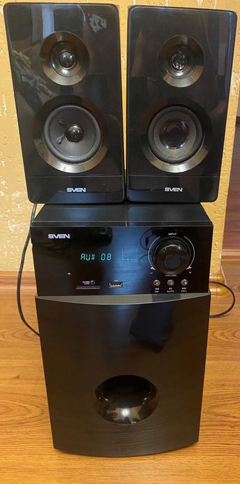 Акустична система Sven MS-2100 Black (USB, SD, FM)