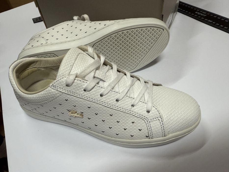 Lacoste кеди шкіряні