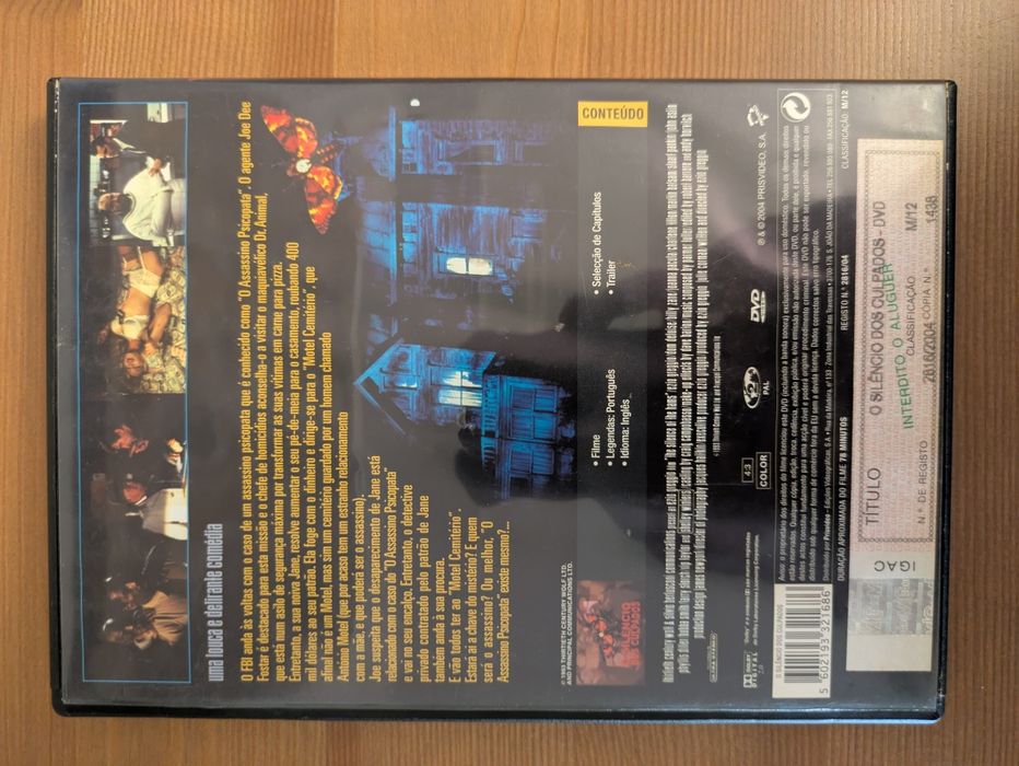 DVD " O Silêncio dos Culpados " 1994 (Como Novo)