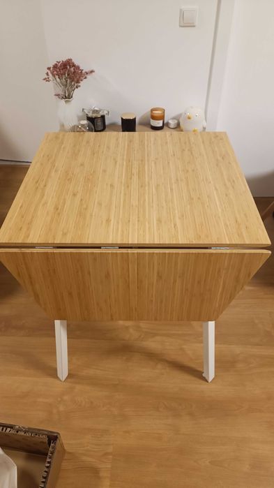 Mesa extensível IKEA bambu