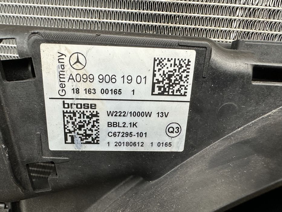 Chłodnica wody komplet mercedes GLC w253 63 AMG