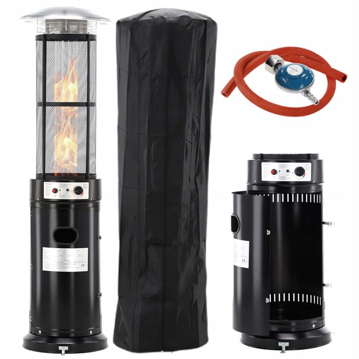 Ogrzewacz gazowy tarasowy promiennik parasol grzewczy z pokrowcem FV