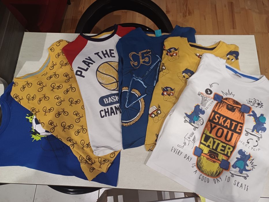 Zestaw longslewe ( bluzka bawełniana z długim rekawem) 122-128