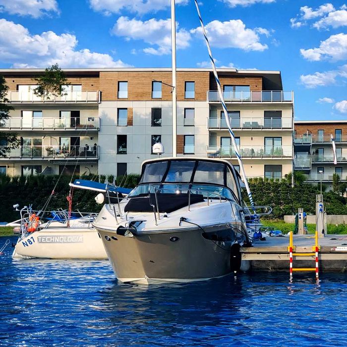 MARINA DELUXE - 80m2, balkon, garaż, widok na jezioro, Mazury, Netflix